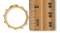  Divine Mercy Rosary Ring, Gold Tone / Extra Large *  (Minimum quantity purchase is 5)