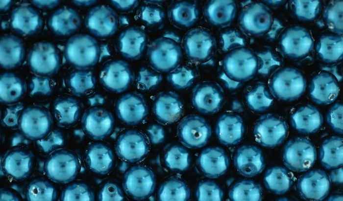  CZECH REPUBLIC Glass Pearl Beads, 6mm round, Teal Blue - 60 per pack   (Minimum quantity purchase is 1)