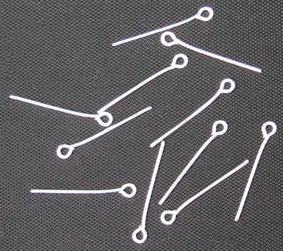   Extra Heavy Duty Eye Pins 0.8 x 16 mm - Silver Oxidized - 360 pcs   (Minimum quantity purchase is 1)