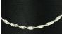 Delicate Silver Oxidized Metal Twist Necklace - 17"