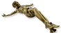 Jesus Corpus for Crucifix – Extra Large 15 3/4" Bronze Finish Resin & INRI, Made in Italy   (Minimum quantity purchase is 1)