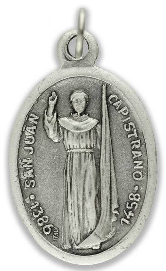 San Juan Capistrano Medal,  Italian Silver OX 1 inch (Minimum quantity purchase is 3)