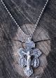   Pardon  Indulgence Crucifix Necklace with 27" Stainless Steel Ball Chain