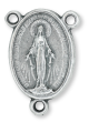  Miraculous Medal Oval Rosary Center For Rosary Making 3/4 inch (Minimum quantity purchase is 3)