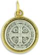   Two Tone St. Benedict Medal - 3/4"  (Minimum quantity purchase is 2)