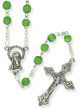  Green 4mm Bead Rosary - 16"   (Minimum quantity purchase is 1)