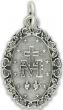  Miraculous Medal with Rose Border in Latin - 1"   (Minimum quantity purchase is 5)