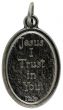 Divine Mercy Medal - Gun Metal  - Made in Italy - 1" (Minimum quantity purchase is 5)