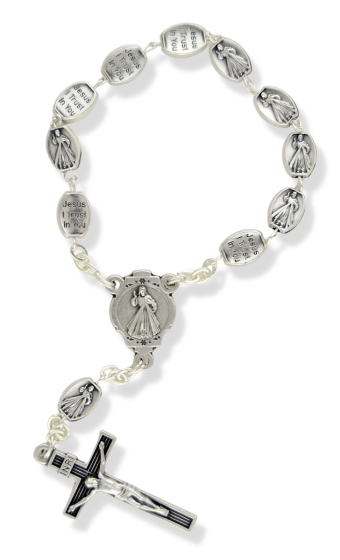 Chaplet with Divine Mercy Jesus and Our Lady of Guadalupe - 6" 