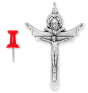  Large Holy Trinity / Tertium Millenium Crucifix - 2 1/4 inch  (Minimum quantity purchase is 1)