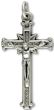 Crosshatch Crucifix - 1 1/2", Made in Italy *  (Minimum quantity purchase is 3)