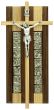 Stations of the Cross Wall Plaque – 7" Contrasting Wood Inlay & Silver Oxidized Metal, Made in Italy   (Minimum quantity purchase is 1)    