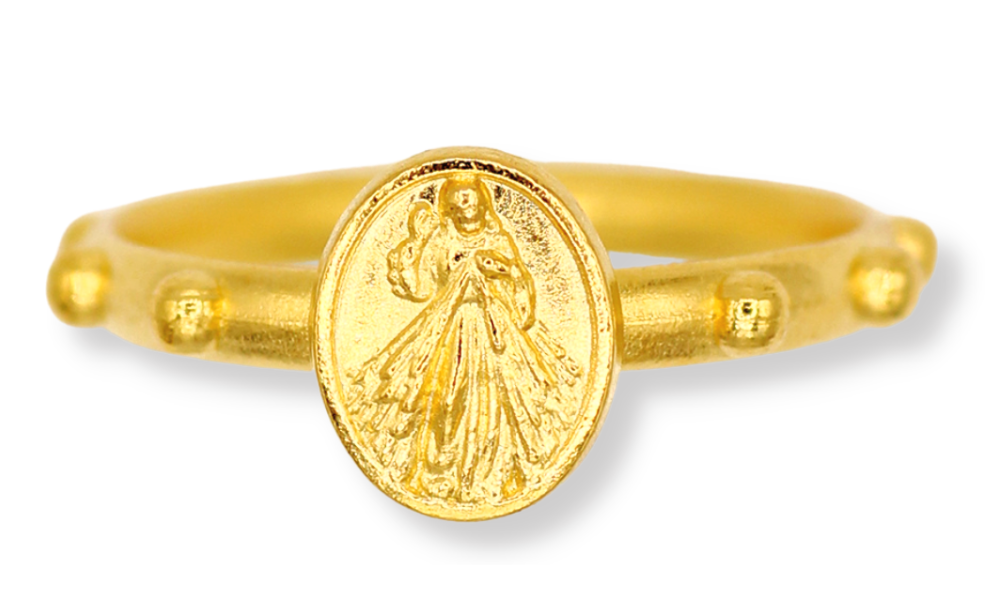 18K Gold Rosary Ring | Savelli Religious