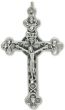 Eucharistic Crucifix – 2" Silver Oxidized, Made in Italy *  (Minimum quantity  purchase is 2)