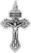 Pardon Crucifix II – 2-1/8" Silver Oxidized, Made in Italy * (Minimum quantity purchase is 1)