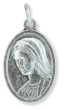  Our Lady of Medjugorje Medal - Die-Cast Italian Silver Plated 1 inch (Minimum quantity purchase is 3)