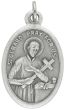   Saint Gerard Medal/ Fertility - Italian Silver OX 1 inch    (Minimum quantity purchase is 2)