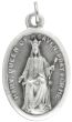   Our Lady Queen of Heaven Medal - Italian Silver OX 1 inch (Minimum quantity purchase is 2)