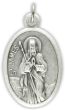  St James / Pray For Us Medal - Italian Silver OX 1 inch    (Minimum quantity purchase is 2)