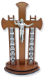 Stations of the Cross Ladder Wood Tabletop Crucifix – 13 1/2”, Made in Italy  (Minimum quantity purchase is 1)