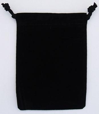   Black Drawstring Velvet Rosary Pouch     (Minimum quantity purchase is 2)