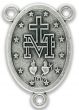   Miraculous Medal Oval Rosary Center - 1"  ENGLISH (Minimum quantity purchase is 3)