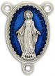  Miraculous Medal Center with Blue Enamel - 1 1/8" (Minimum quantity purchase is 1)