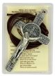Mosaic-Style St. Benedict Crucifix Pendant  - 3 1/4"     (Minimum quantity purchase is 1)