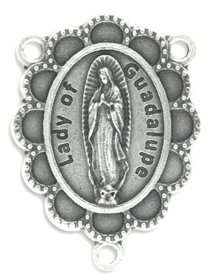 Scalloped Edge Our Lady Of Guadalupe Image Center Piece   (Minimum quantity purchase is 1)
