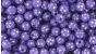 Purple Star Spangled Plastic Beads - 8 mm Round (Pack of 60)  *  (Minimum quantity purchase is 3)