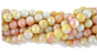 Ceramic Beads in Pale Peach, Yellow and White - Pkg 60   (Minimum quantity purchase is 1)