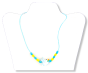  Blue and Yellow Dove Necklace with Blue Cord - Closeout Sale *   (Minimum quantity purchase is 6)
