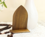 Holy Family Tabletop Arched Wood Icon with Color Image - 5.25 x 3.75" *    (Minimum quantity purchase is 1)