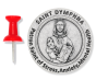 St Dymphna (Stress, Anxiety, Mental Health) Pocket Token - 1.25", Silver Ox  (Minimum quantity purchase is 1)