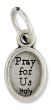  St Jude / Pray for Us Medal - Oxidized 1/2 inch  (Minimum quantity purchase is 2)