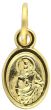 Our Lady of Fatima / Sacred Heart of Jesus Medal, Gold Tone - 1/2"   (Minimum quantity purchase is 3)