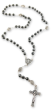 St Benedict Rosary with Hematite 6mm Beads – Silver Tone, 17"   (Minimum quantity purchase is 1)