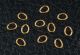    Jump rings - gold finish oval - 4 mm x 5 mm diameter by 0.6 mm thick - 250 pcs     (Minimum quantity purchase is 2)