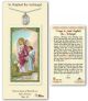 Pewter St. Raphael the Archangel with Prayer Card