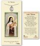 Pewter St. Theresa Medal with Prayer Card
