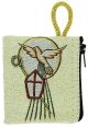 Confirmation Full Color Zipper Rosary Pouch with Gold Accents - 2 1/2 x 3