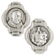  Padre Pio /Virgin of Mt. Carmel Metal Rosary Beads - Pkg of 12@   (Minimum qty. purchase is 2)