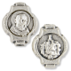  Padre Pio /Virgin of Mt. Carmel Metal Rosary Beads - Pkg of 12   (Minimum quanity purchase is 1)