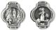   Our Lady of Lourdes Metal Image Beads - Pkg of 12   (Minimum quantity purchase is 1)