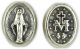    Oval Miraculous Medal Beads - pkg of 12  (Minimum quantity purchase is 1)