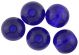  Blue Glass Beads, 8 mm round - 60 beads   (Minimum quantity purchase is 1)