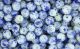 Blue/ White/ Yellow Mottled Glass Beads - 7mm  60 per pack * (Minimum quantity purchase is 2)