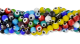 Nazar Glass Beads, Multi Color, 8mm - Pkg of 60     (Minimum quantity purchase is 1)