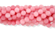 Dyed Jade Beads in Milky Pink, 8mm - Pkg 60  (Minimum quantity purchase is 2)