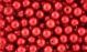  Glass Pearl Beads, 6 mm round, - Red - Pkg of 60     (Minimum quantity purchase is 1)